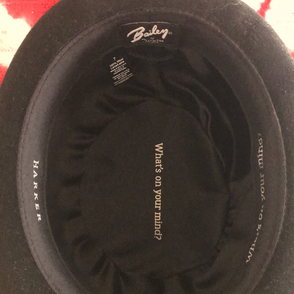 Bailey of Hollywood Wool Bowler Hat Sz. 7 - Picture 4 of 5